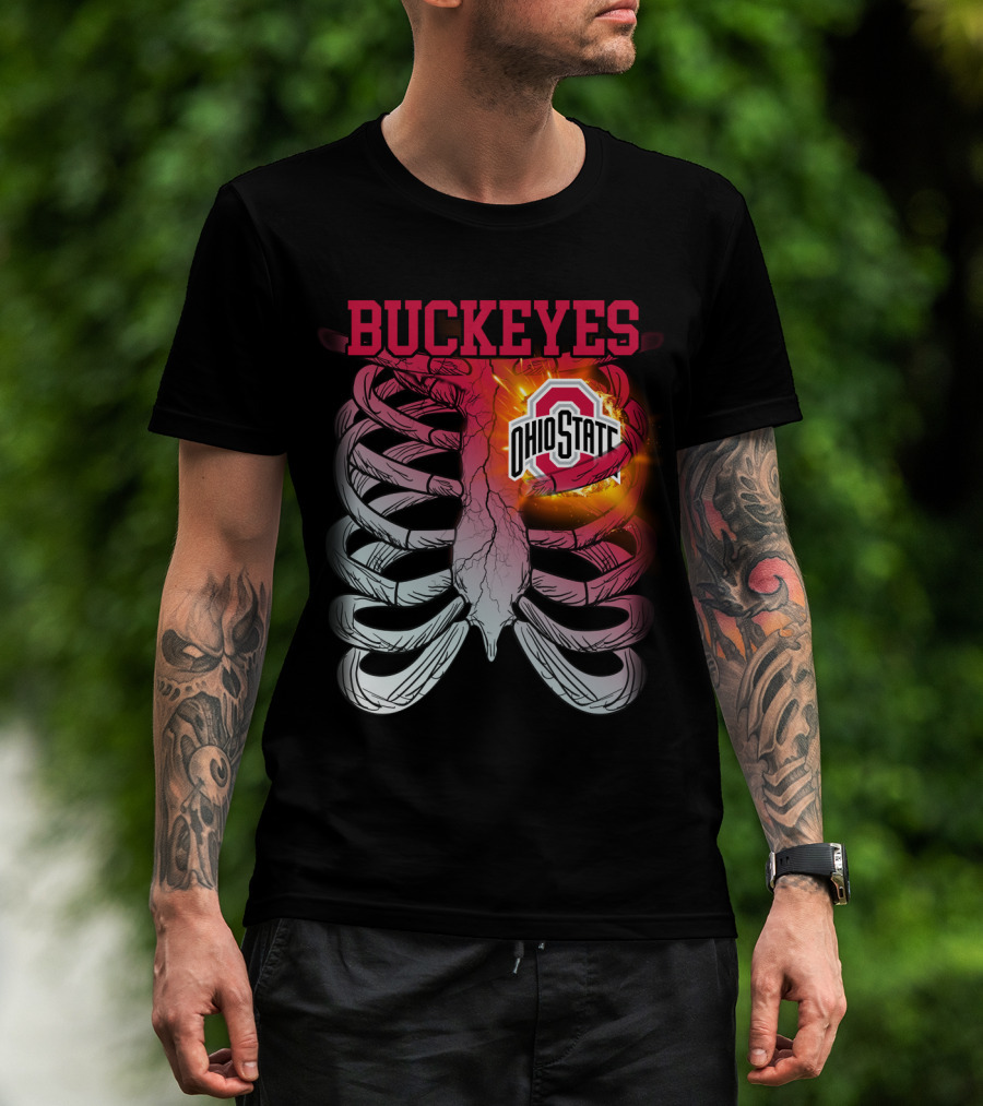 Buckeyes Ohio State Logo Rib Cage T-Shirt