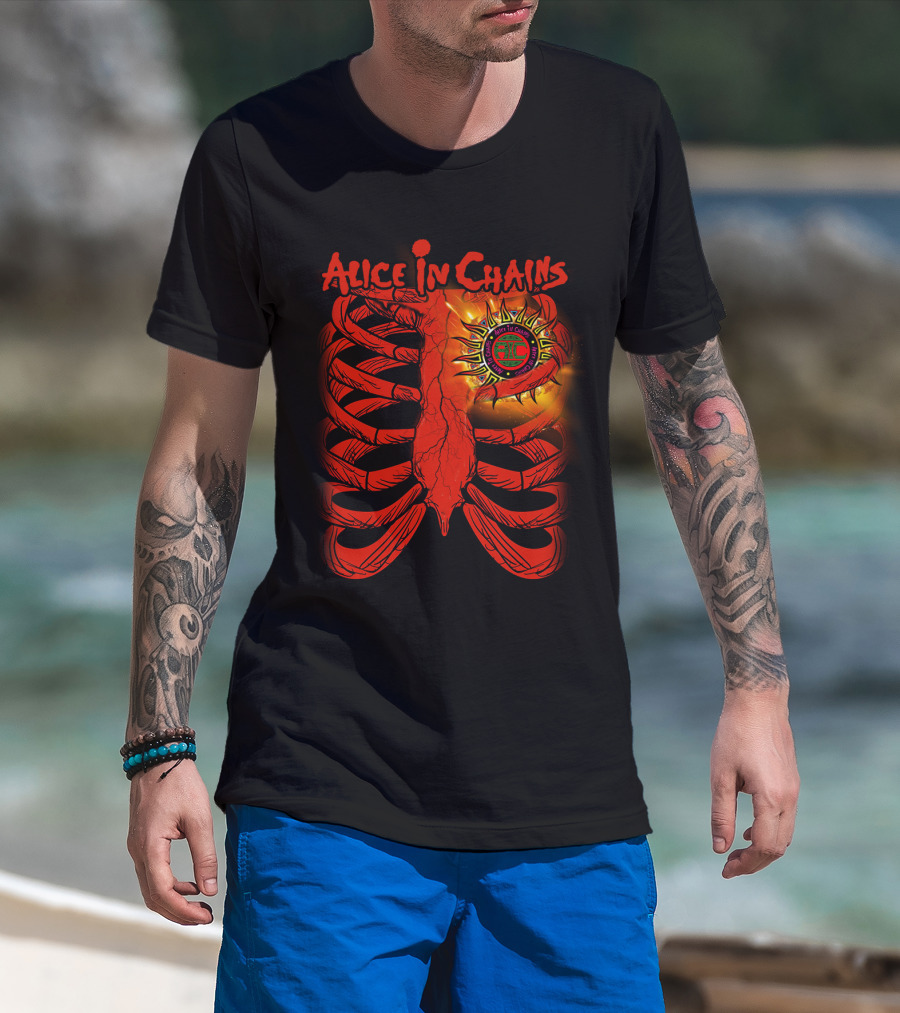 Alice In Chains Sun Ribcage Art T-Shirt