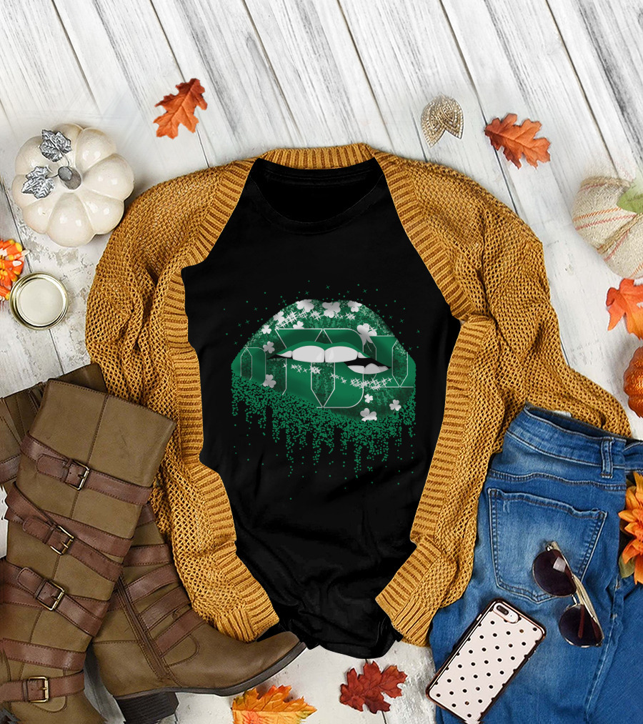 Duke Green Lips Shamrock T-Shirt