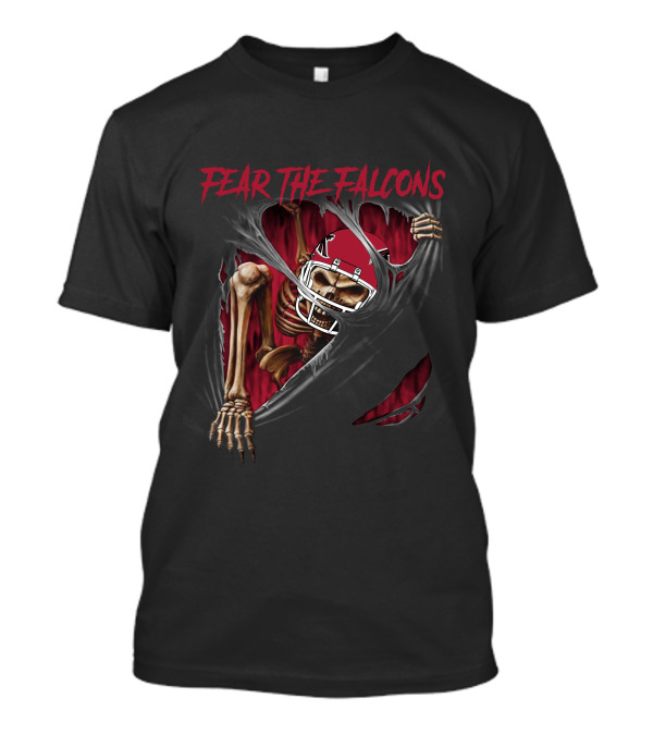 Fear The Falcons Atlanta Skeleton 515NFL L1MTH T-Shirt