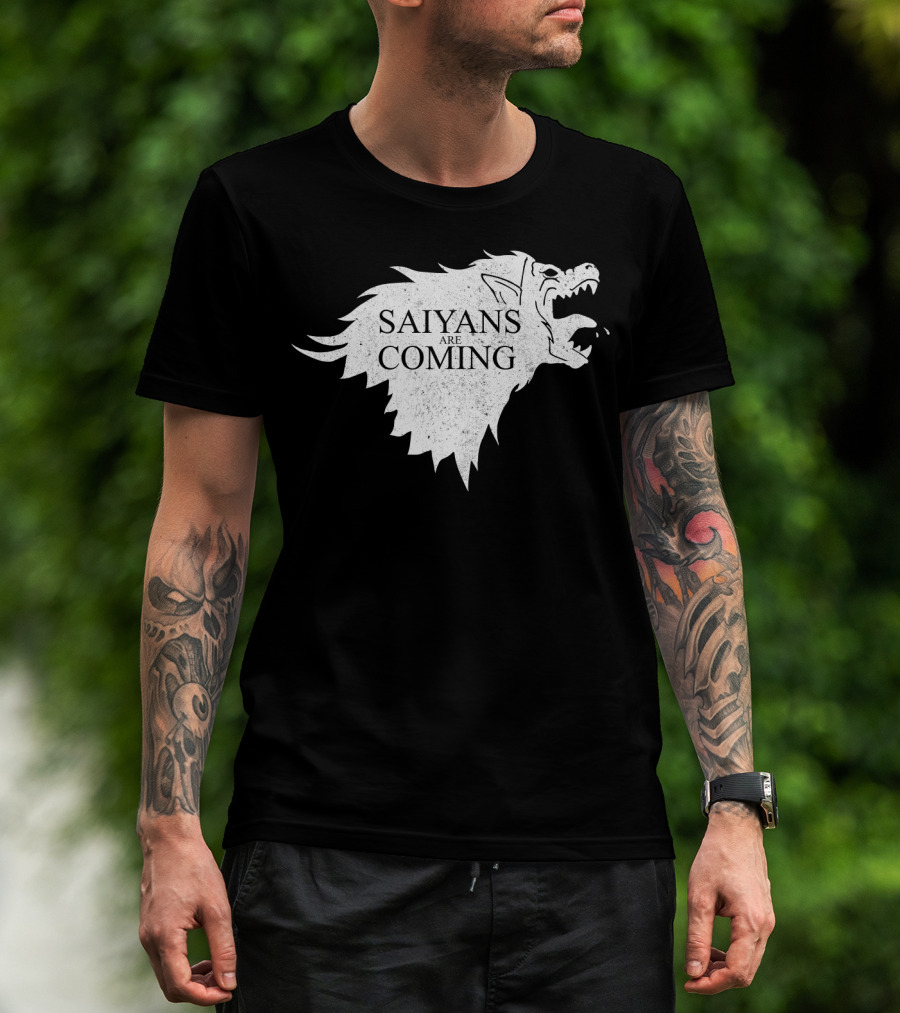 Saiyans Are Coming Direwolf Emblem T-Shirt