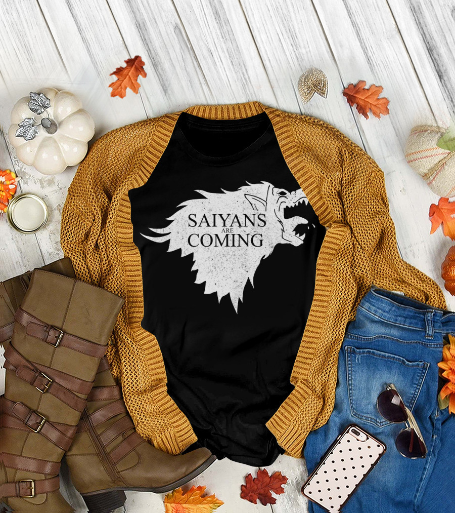 Saiyans Are Coming Direwolf Emblem T-Shirt