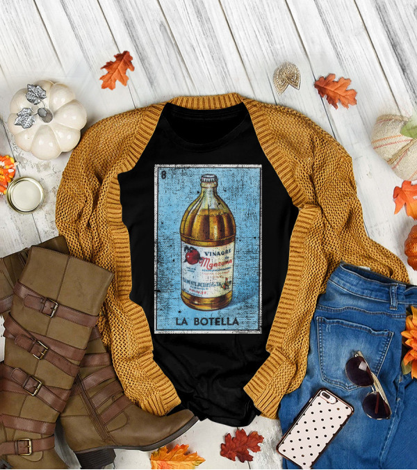 La Botella Vinagre De Manzana Mexican Loteria Card T-Shirt