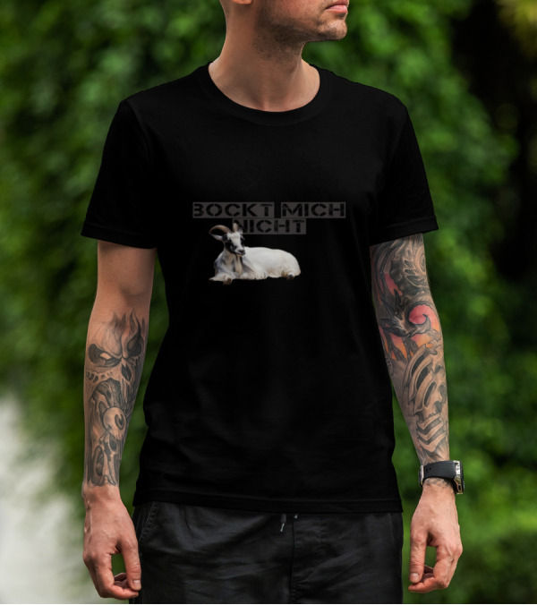 Bockt Mich Nicht Lazy Forester Sloth With Relaxed Goat T-Shirt