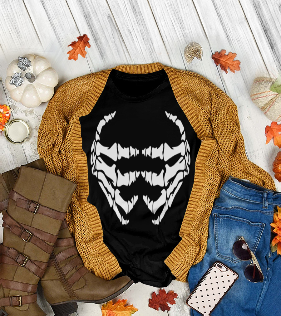 Halloween Skeleton Hand Skull T-Shirt