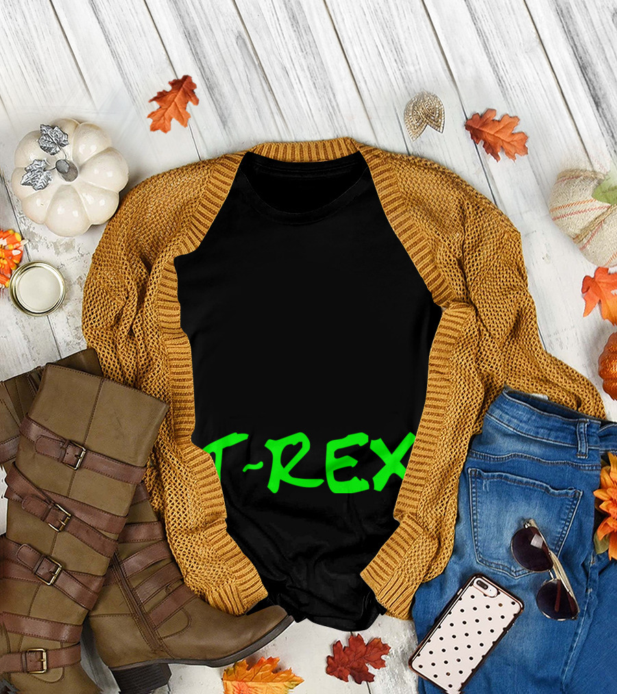 T Rex Dinosaur Skull T-Shirt
