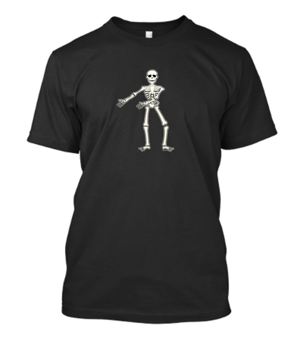 Floss Dance Move Skeleton Halloween Fun T-Shirt