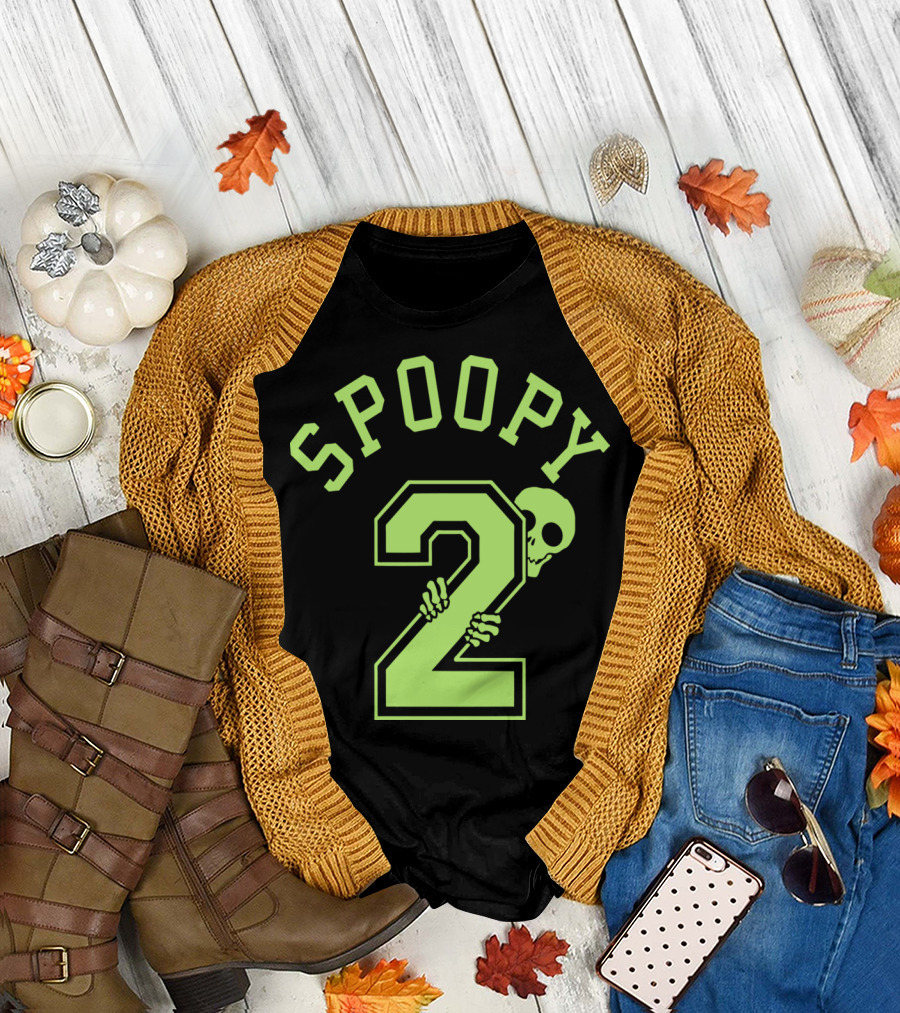 Spoopy Halloween 2 Skull Hands Sporty T-Shirt