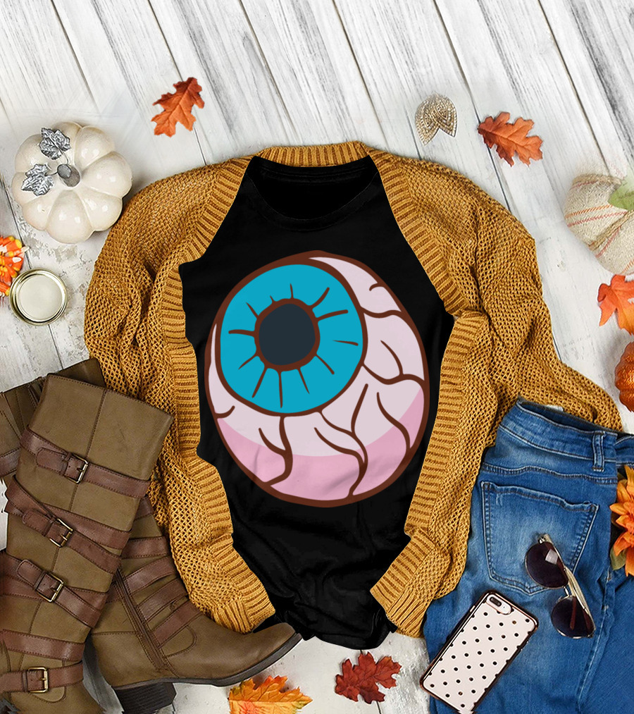 Halloween Horror Eyeball Graphic Eye T-Shirt