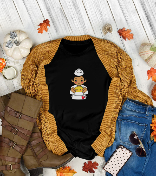 Taquero Mucho Taco Love Cute Character Holding Taco Image T-Shirt