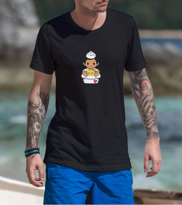 Taquero Mucho Taco Love Cute Character Holding Taco Image T-Shirt