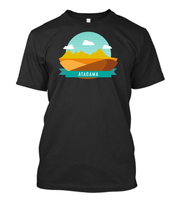 Atacama Desert Mountains And Clouds Emblem T-Shirt