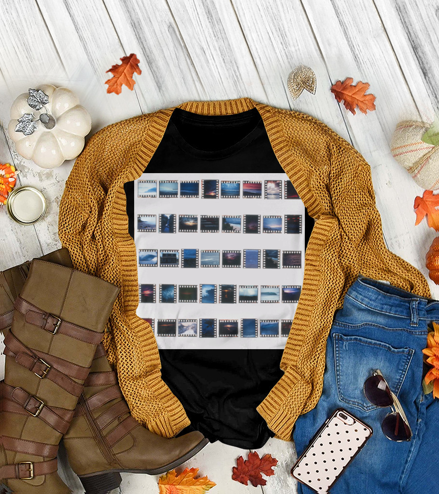 Days On End Film Strip Series of Sunset and Seascape Photographs T-Shirt