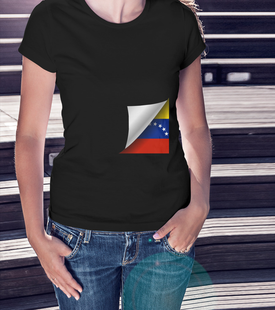 Venezuelan Flag Under Cover T-Shirt
