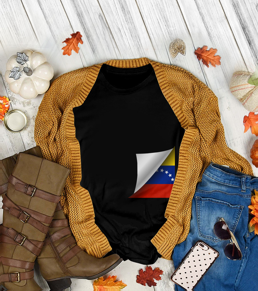 Venezuelan Flag Under Cover T-Shirt