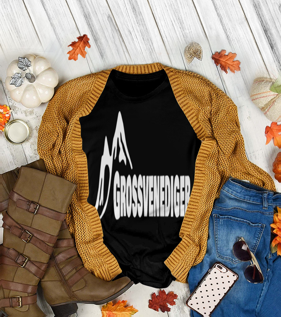 Grossvenediger Mountain Peaks Bold Typography Alpine Adventure T-Shirt