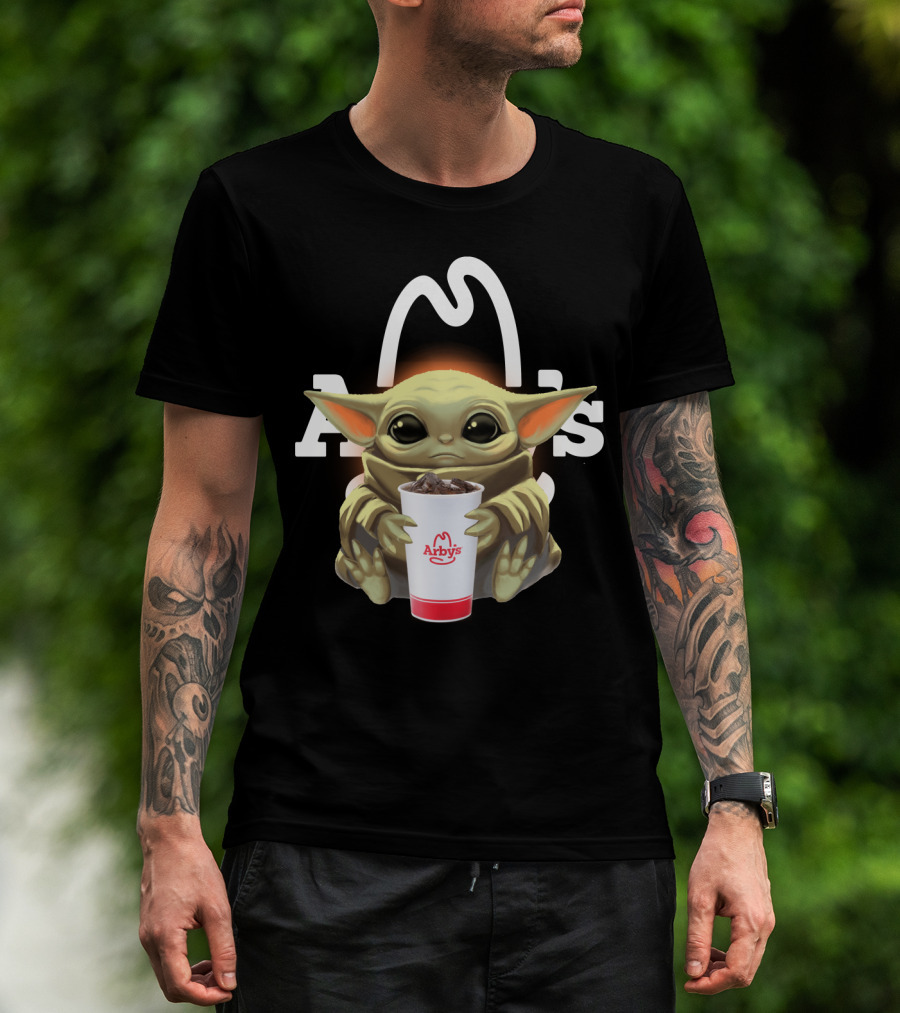 Baby Yoda Holding Arby's Drink T-Shirt
