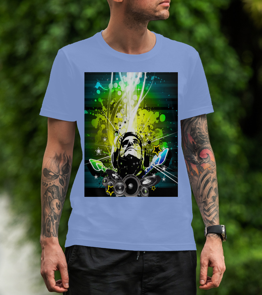 Music So Cool Vibrant Headphones DJ Speaker Blast T-Shirt