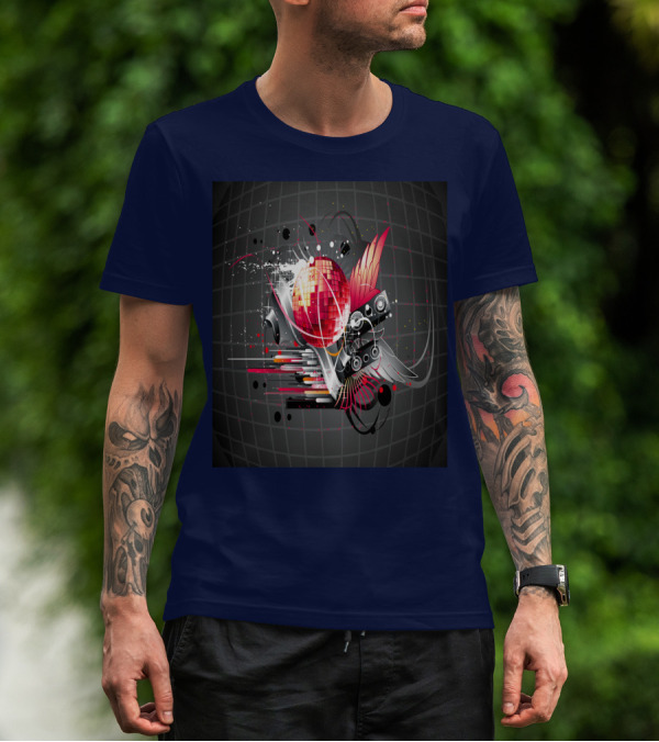 Disco Dance Love With Vibrant Speaker Elements T-Shirt