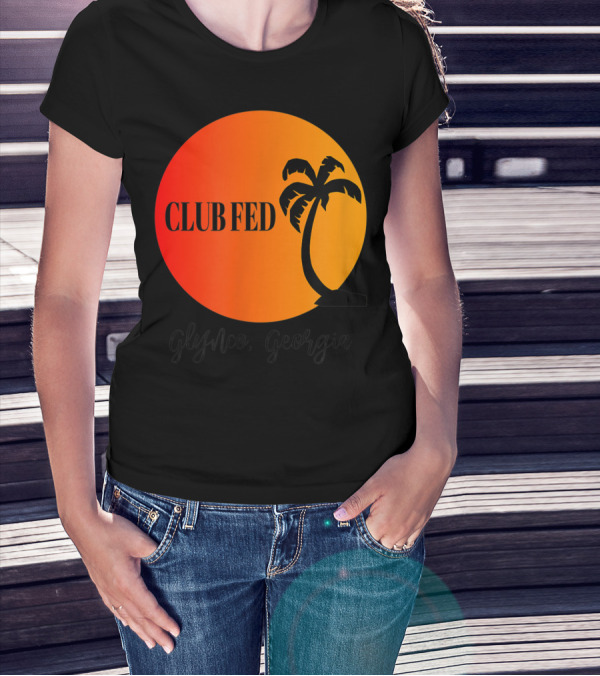 Club Fed Glynnco Georgia Palm Sunset T-Shirt