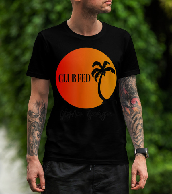 Club Fed Glynnco Georgia Palm Sunset T-Shirt