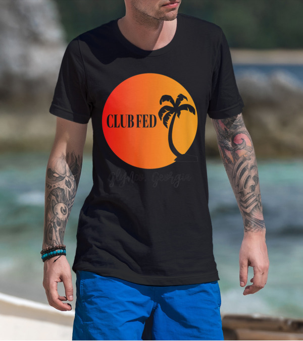 Club Fed Glynnco Georgia Palm Sunset T-Shirt