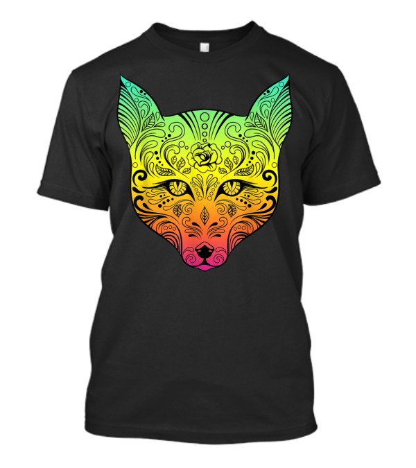 Trance EDM Club Fox Day Of The Dead Techno Fusion T-Shirt