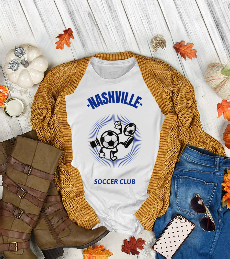 Nashville Soccer Club Animated Soccer Balls T-Shirt