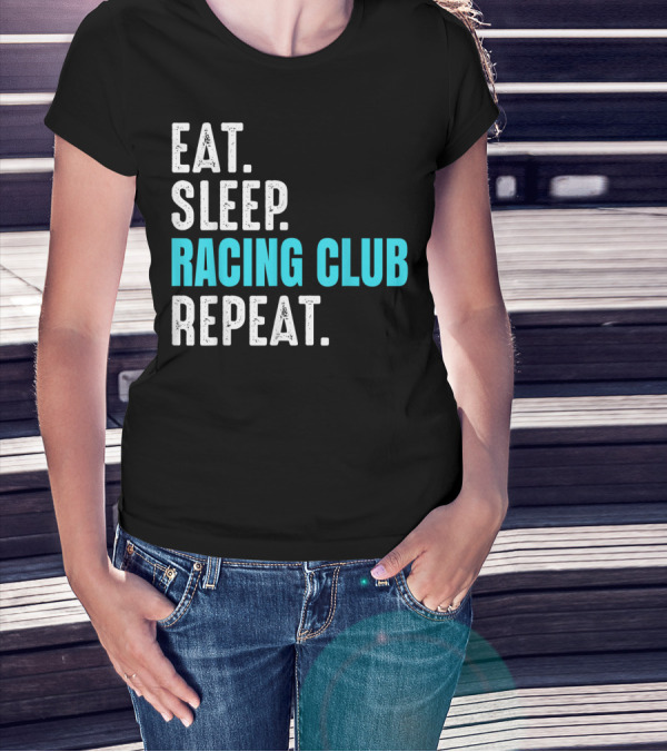 Eat Sleep Racing Club Repeat Soccer Argentina T-Shirt