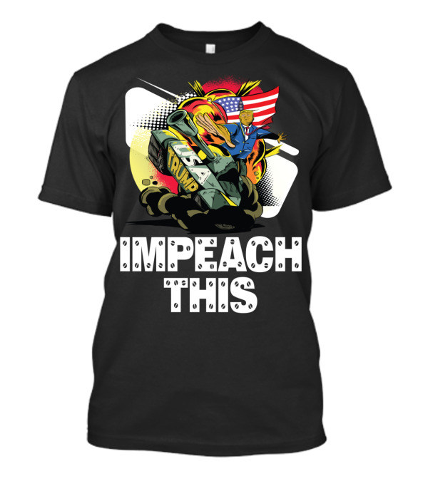 Impeach This Pro Trump Supporter USA Tank With American Flag T-Shirt