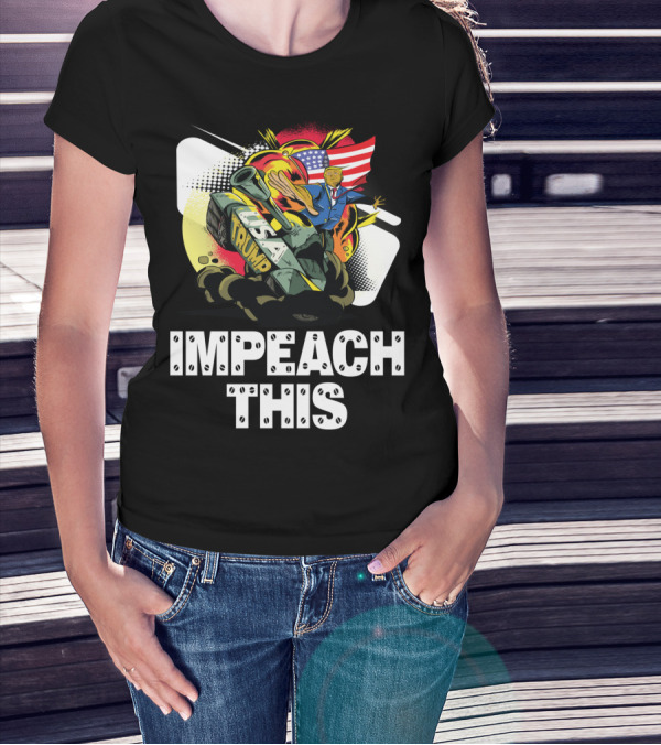 Impeach This Pro Trump Supporter USA Tank With American Flag T-Shirt