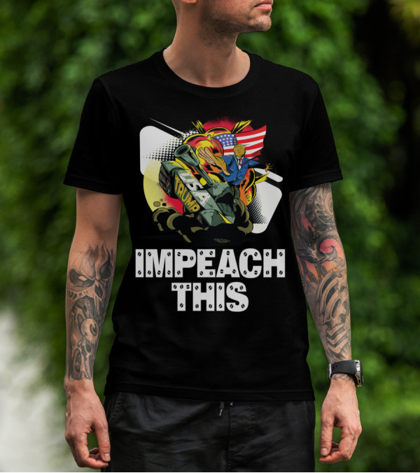 Impeach This Pro Trump Supporter USA Tank With American Flag T-Shirt
