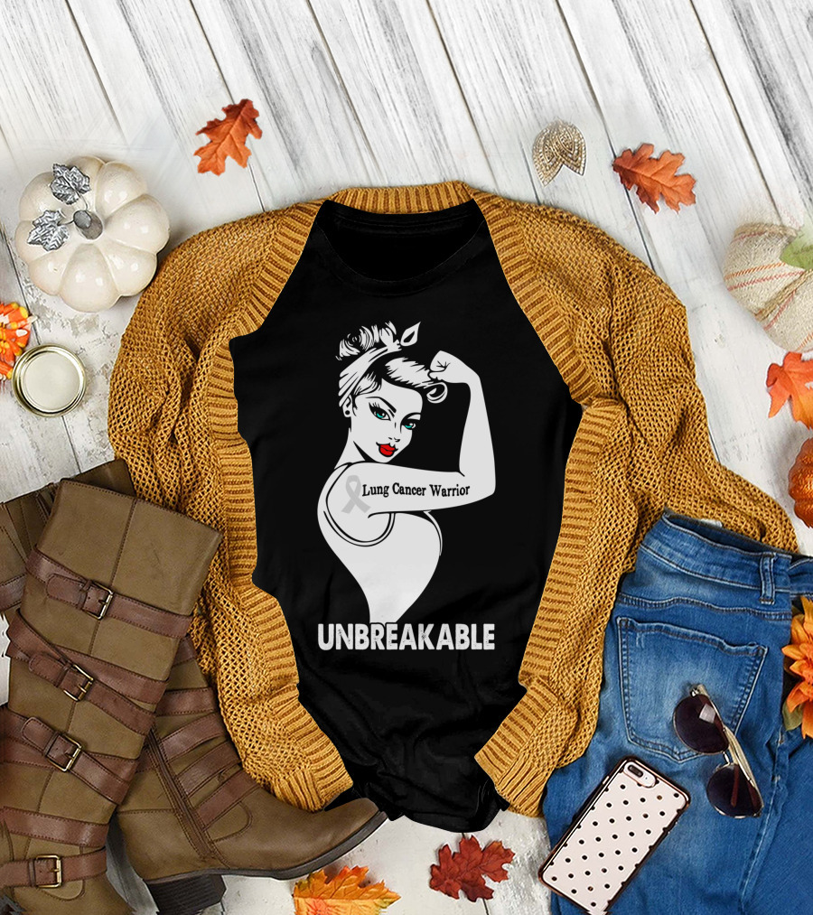 Lung Cancer Warrior Unbreakable T-Shirt