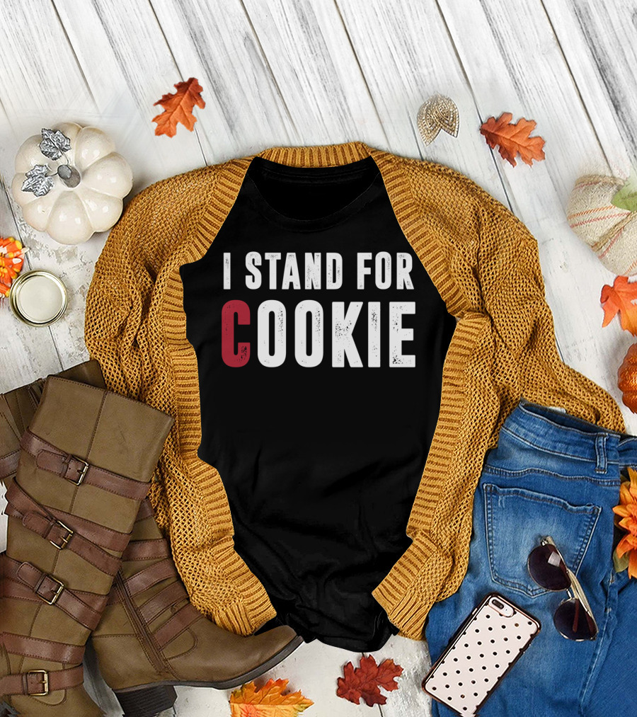 I Stand for Cookie Distressed Support Pediatric Cancer T-Shirt