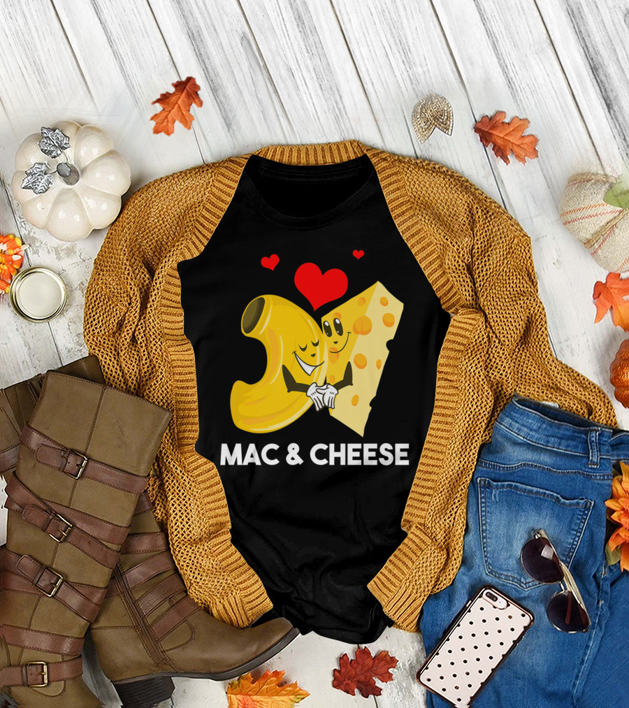 Mac and Cheese Love Funny Cool Macaroni Cheese T-Shirt