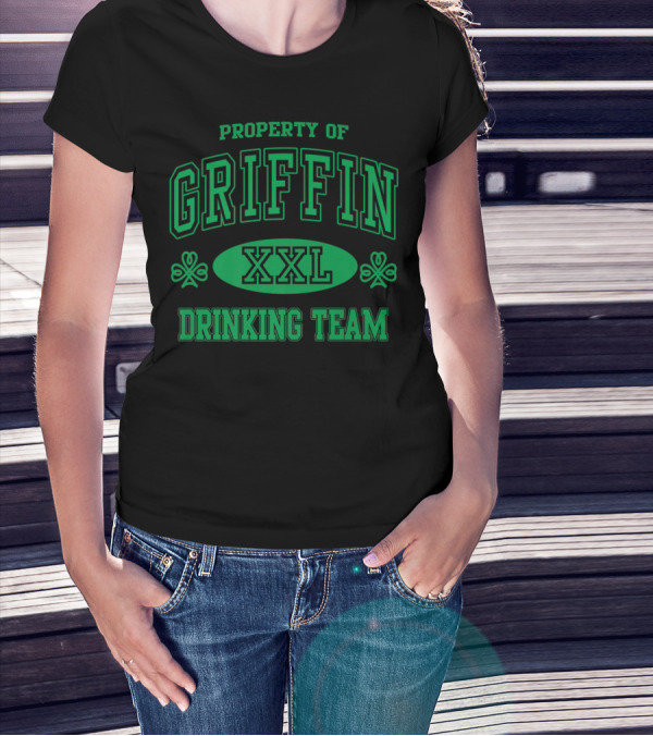 Property Of Griffin XXL Drinking Team T-Shirt
