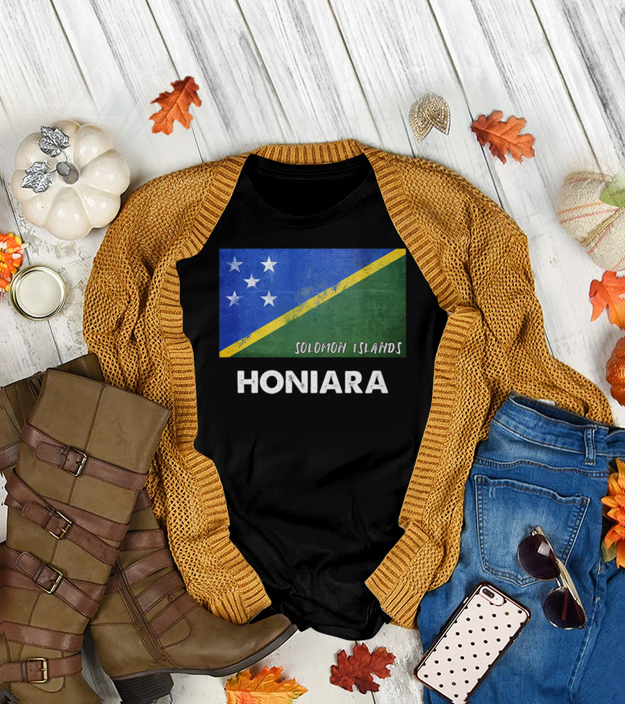 Honiara Solomon Islands Flag T-Shirt