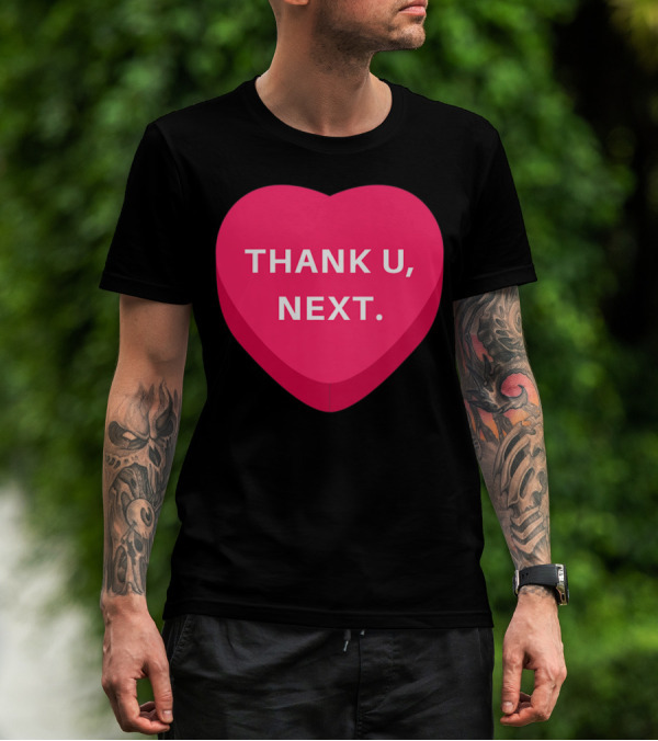 Thank U Next Funny Girls Women's Anti Pink Heart T-Shirt