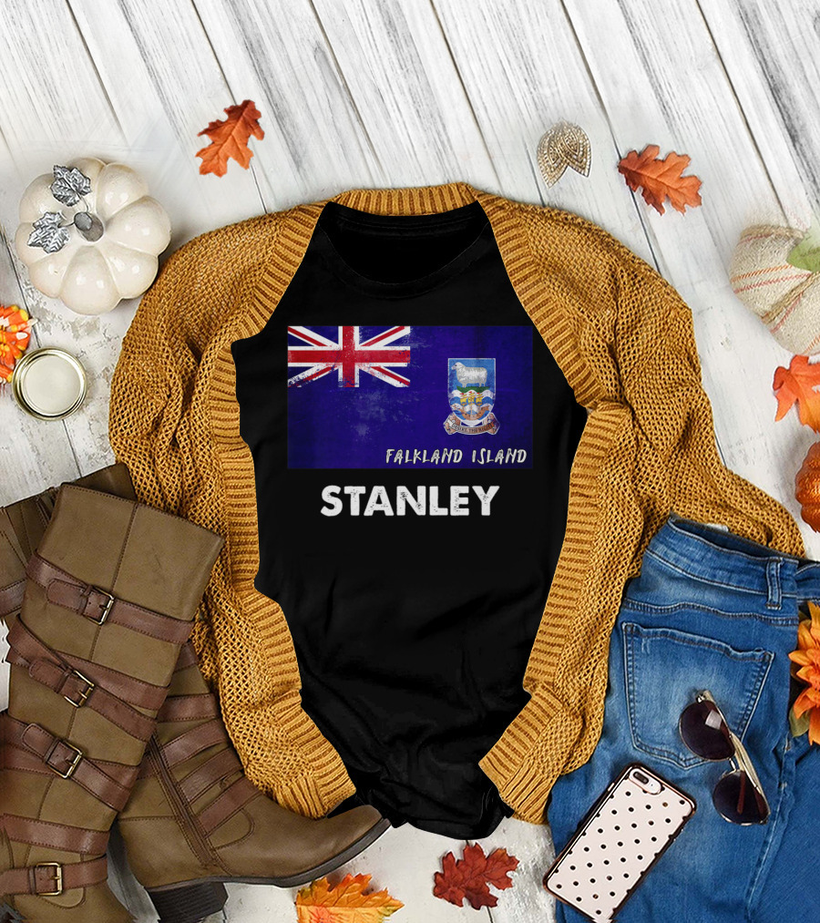 Stanley Falkland Island Flag Emblem T-Shirt