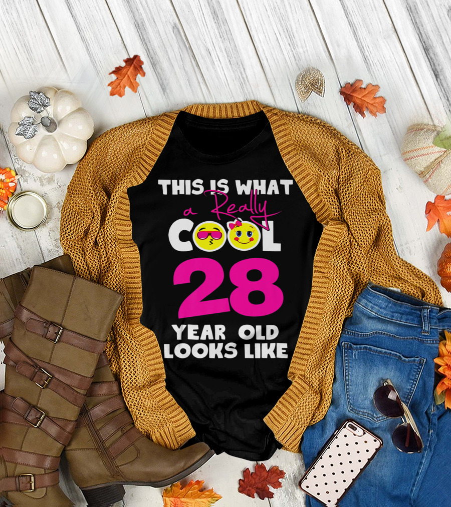 This Is What a Really Cool 28 Year Old Looks Like with Emojis T-Shirt