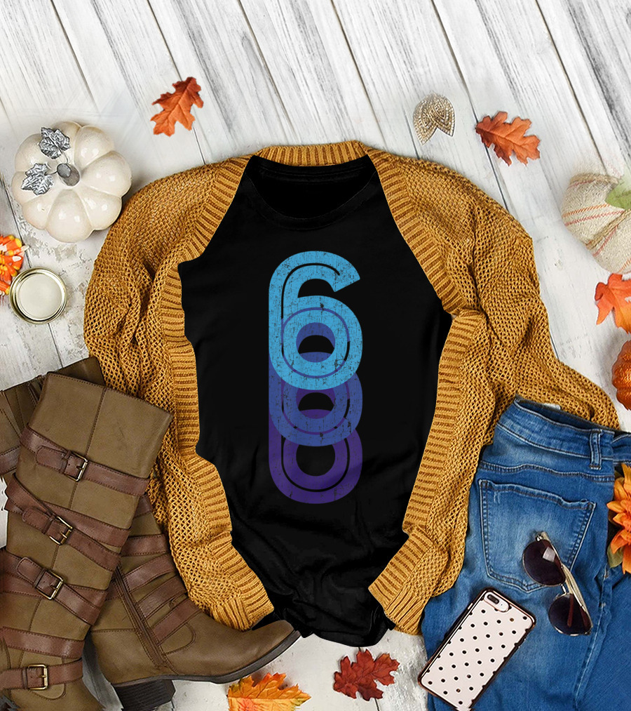 Lucky Number 6 Six Year Birthday Sports T-Shirt