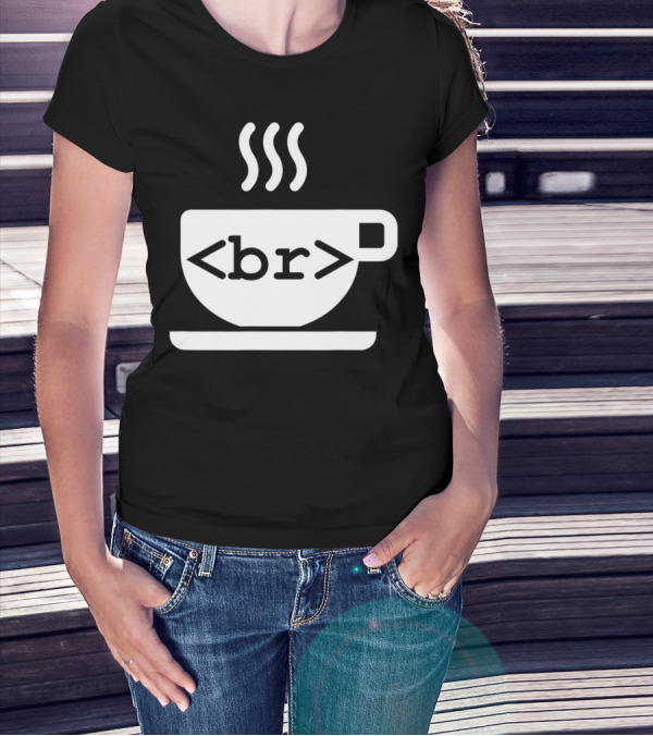 Funny Web Developer Coffee Break Coding Cup Steam T-Shirt