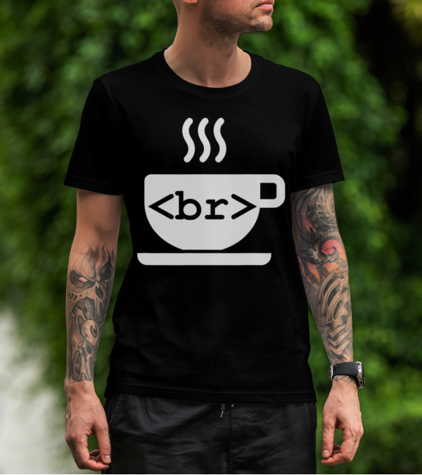 Funny Web Developer Coffee Break Coding Cup Steam T-Shirt