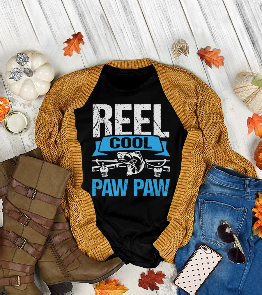 Reel Cool Paw Paw with Fishing T-Shirt
