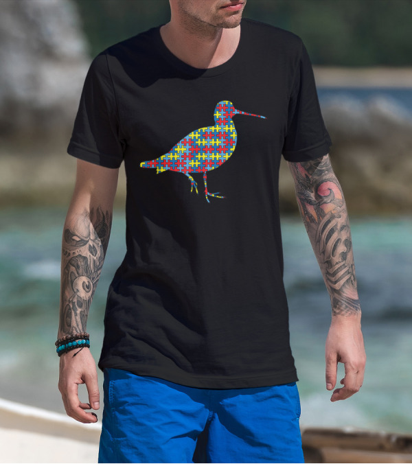 Booby Bird Puzzle Autism Awareness Day T-Shirt