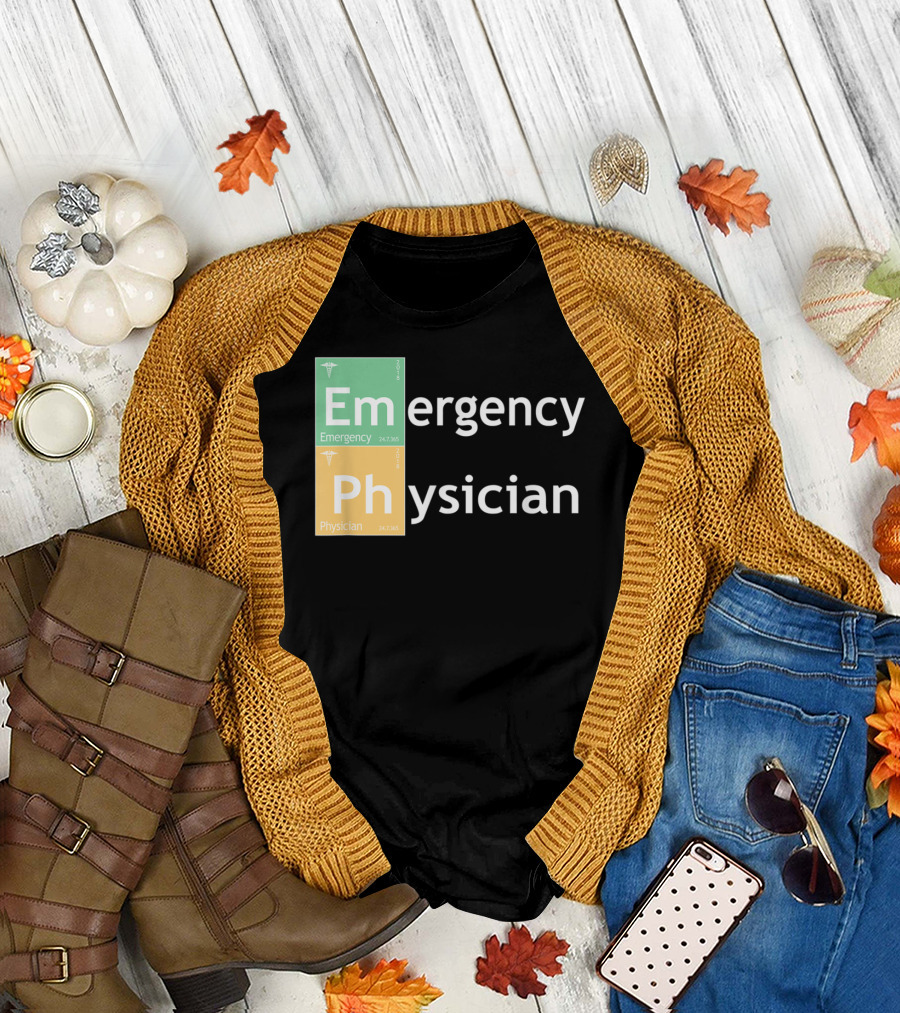 Emergency Physician Periodic Table Style Em Ph T-Shirt