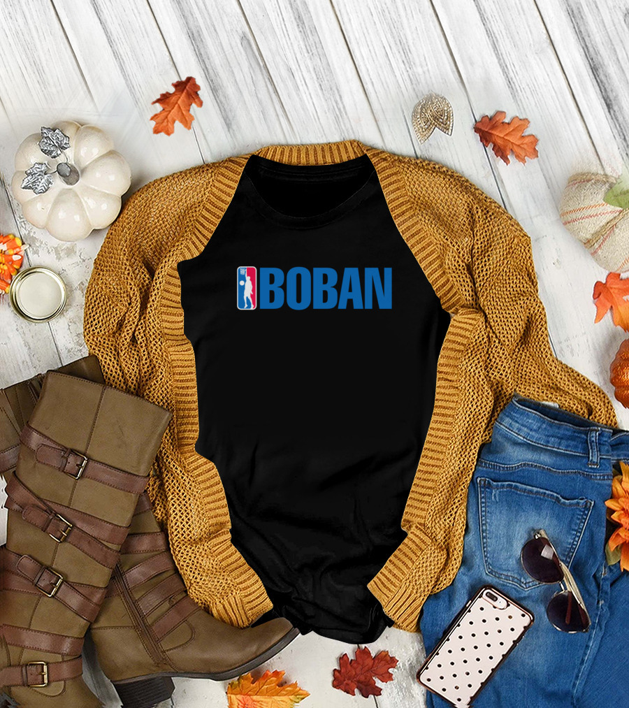 BOBAN NBA Font T-Shirt