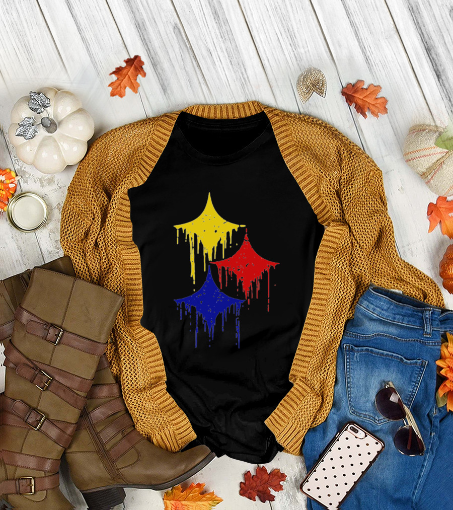 Dripping Hypocycloids Pittsburgh Steel T-Shirt