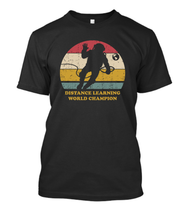 Distance Learning World Champion Astronaut Vintage T-Shirt