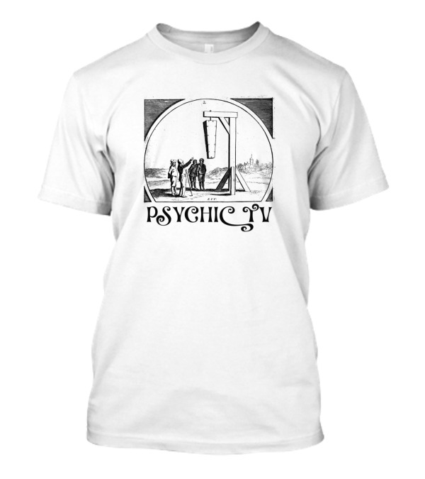Psychic TV Logo With Medieval Gallows T-Shirt